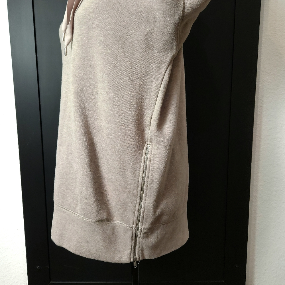 Aerie Beige Oversized Hoodie With Zippers on The Side Size Small - Picture 8 of 12